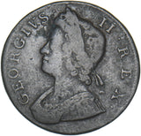 1739 Halfpenny - George II British Copper Coin