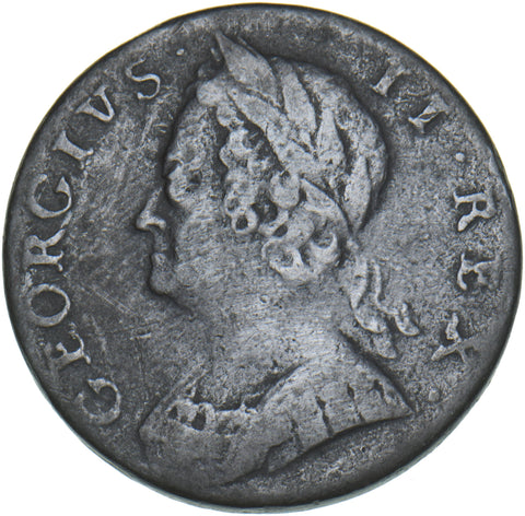 1747 Halfpenny - George II British Copper Coin