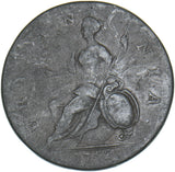1752 Halfpenny - George II British Copper Coin