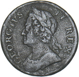 1754 Halfpenny - George II British Copper Coin