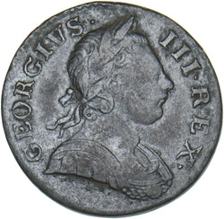 1770 Halfpenny - George III British Copper Coin