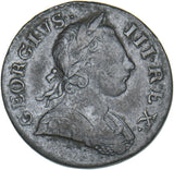 1770 Halfpenny - George III British Copper Coin