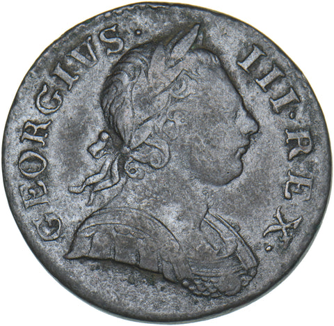 1770 Halfpenny - George III British Copper Coin