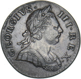 1771 Halfpenny - George III British Copper Coin - Nice