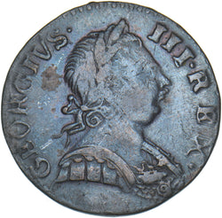 1773 Halfpenny (Contemporary Counterfeit) - George III British Copper Coin
