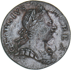 1774 Halfpenny (Contemporary Counterfeit) - George III British Copper Coin