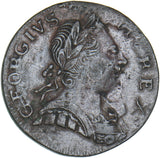 1774 Halfpenny (Contemporary Counterfeit) - George III British Copper Coin