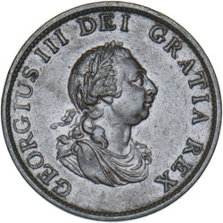 1799 Halfpenny - George III British Copper Coin - Nice