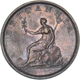 1806 Halfpenny - George III British Copper Coin - Nice