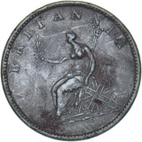 1806 Halfpenny - George III British Copper Coin - Nice