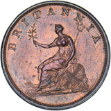1806 Halfpenny - George III British Copper Coin - Nice