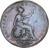 1825 Halfpenny - George IV British Copper Coin