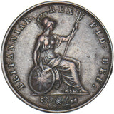 1834 Halfpenny - William IV British Copper Coin - Nice