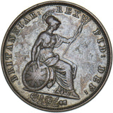 1837 Halfpenny - William IV British Copper Coin - Nice
