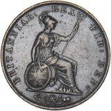 1837 Halfpenny - William IV British Copper Coin - Nice