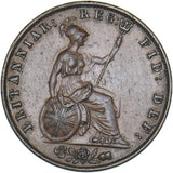 1841 Halfpenny - Victoria British Copper Coin - Very Nice