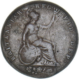 1845 Halfpenny - Victoria British Copper Coin