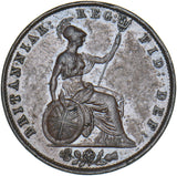 1853 Halfpenny - Victoria British Copper Coin - Nice