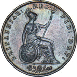 1854 Halfpenny - Victoria British Copper Coin - Nice
