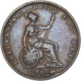 1854 Halfpenny - Victoria British Copper Coin