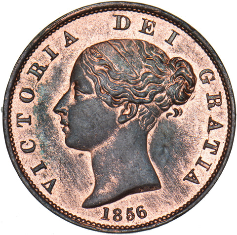 1856 Halfpenny - Victoria British Copper Coin