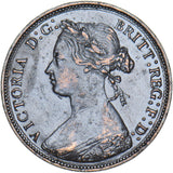 1877 Halfpenny - Victoria British Bronze Coin