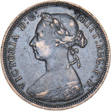 1886 Halfpenny - Victoria British Bronze Coin - Nice