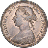 1887 Halfpenny - Victoria British Bronze Coin - Superb