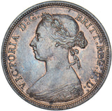 1887 Halfpenny - Victoria British Bronze Coin - Very Nice
