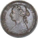 1891 Halfpenny - Victoria British Bronze Coin - Very Nice