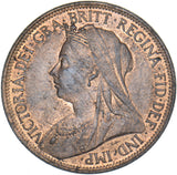 1896 Halfpenny - Victoria British Bronze Coin - Superb