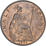 1896 Halfpenny - Victoria British Bronze Coin - Superb