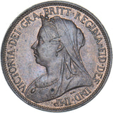 1897 Halfpenny - Victoria British Bronze Coin - Very Nice