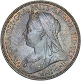 1899 Halfpenny - Victoria British Bronze Coin - Very Nice