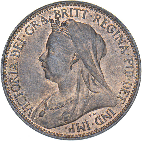 1901 Halfpenny - Victoria British Bronze Coin - Superb