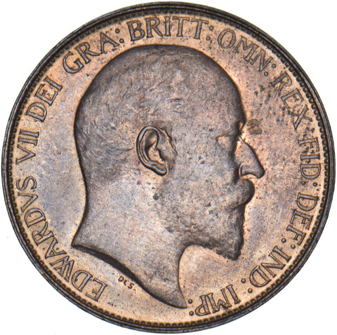 1903 Halfpenny - Edward VII British Bronze Coin - Superb