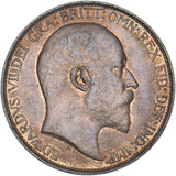 1904 Halfpenny - Edward VII British Bronze Coin - Superb