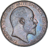 1906 Halfpenny - Edward VII British Bronze Coin - Very Nice