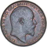 1910 Halfpenny - Edward VII British Bronze Coin - Very Nice