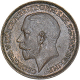 1913 Halfpenny - George V British Bronze Coin - Very Nice