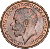 1919 Halfpenny - George V British Bronze Coin - Superb
