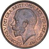 1921 Halfpenny - George V British Bronze Coin - Superb
