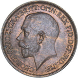 1921 Halfpenny - George V British Bronze Coin - Very Nice