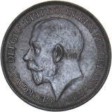 1924 Halfpenny - George V British Bronze Coin - Very Nice