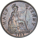 1932 Halfpenny - George V British Bronze Coin - Very Nice