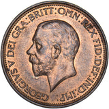 1933 Halfpenny - George V British Bronze Coin - Superb