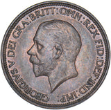 1934 Halfpenny - George V British Bronze Coin - Very Nice