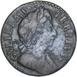 1699 Farthing - William III British Copper Coin