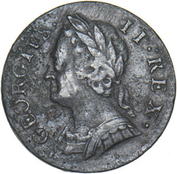 1746 Farthing - George II British Copper Coin