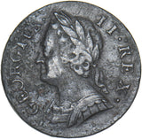 1746 Farthing - George II British Copper Coin